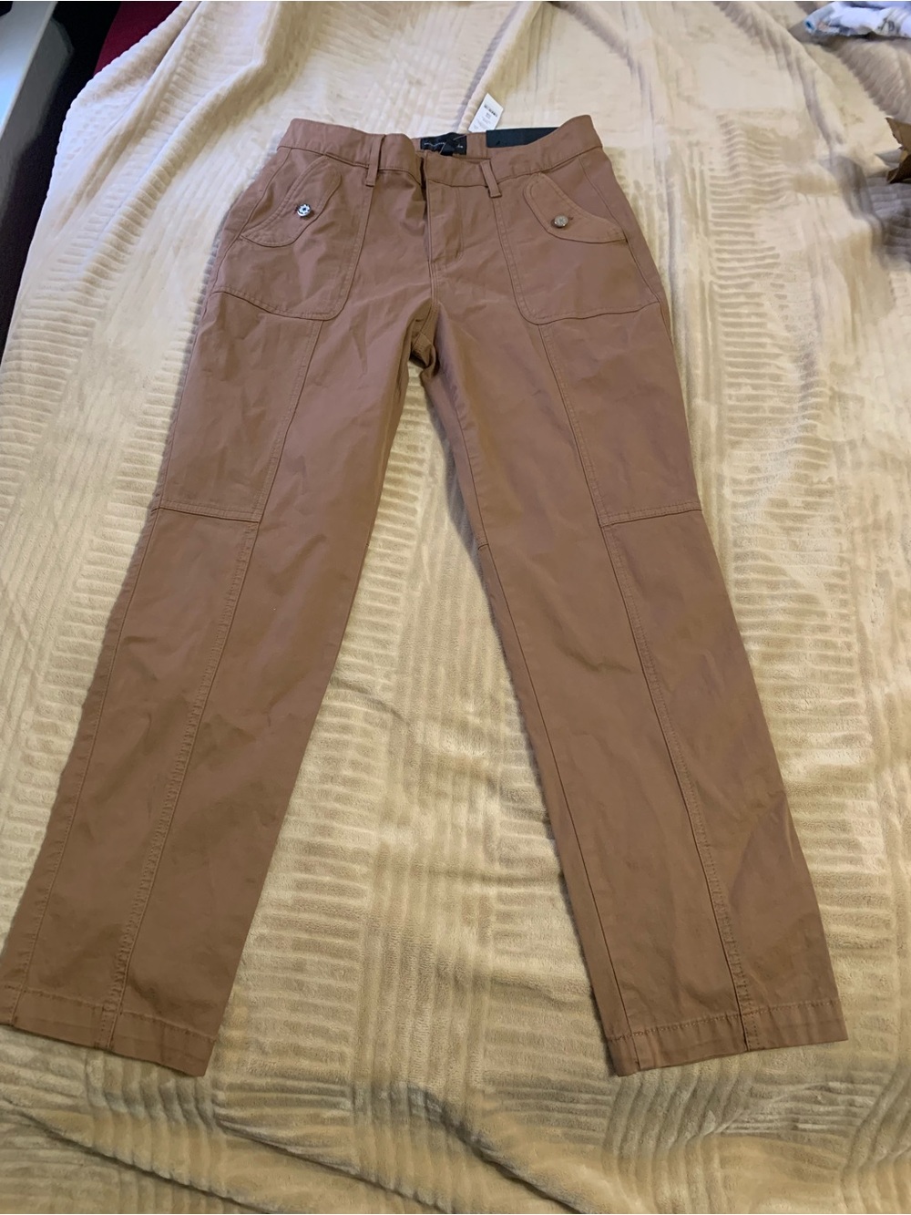 Casual Straight-Leg Pants in Brown
